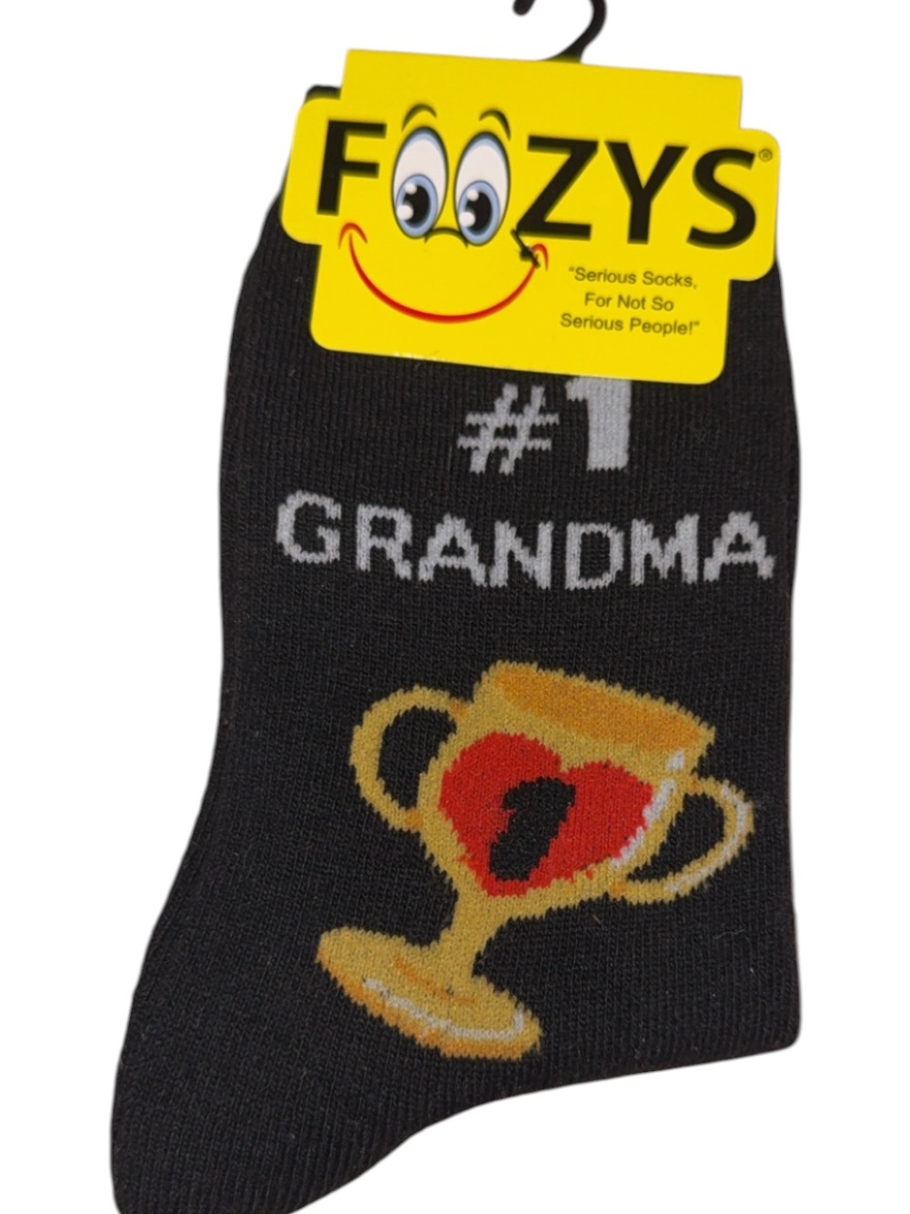 Foozys #1 Grandma Black Novelty Socks